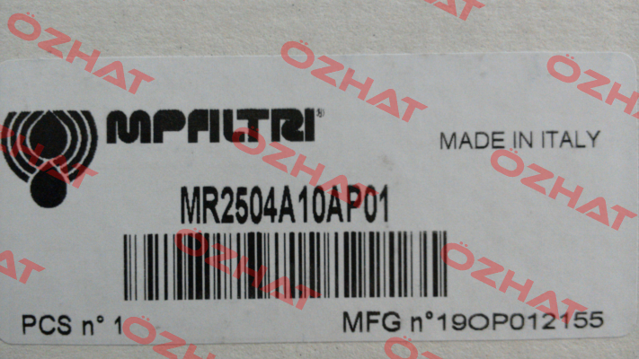 P/N: 2625 Type: MR-250-4-A10-A-P01 MP Filtri