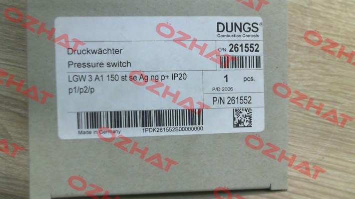 261552 / LGW 3A1 150 stse Ag ng p+IP20 p1/p2/p Dungs