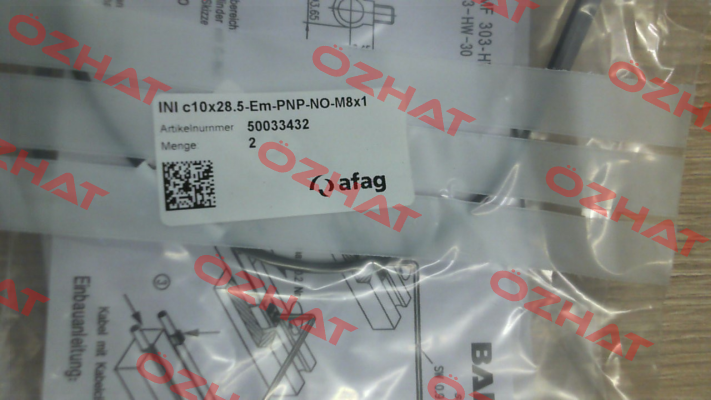 INI c10x28.5-Em-PNP-NO-M8x1 Afag