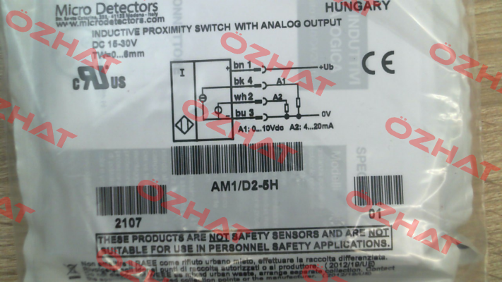AM1/D2-5H Micro Detectors / Diell (now Datasensing)