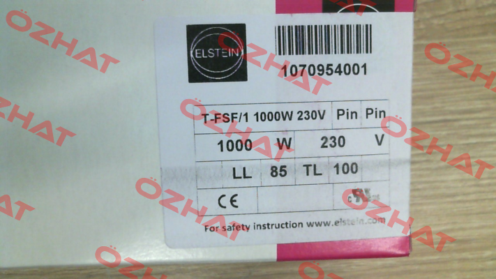 1070954001 / T-FSF/1 1000W 230V Elstein