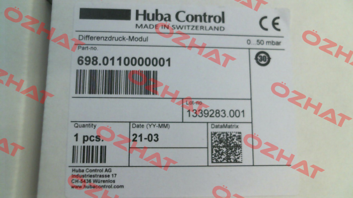 698.0110000001 Huba Control