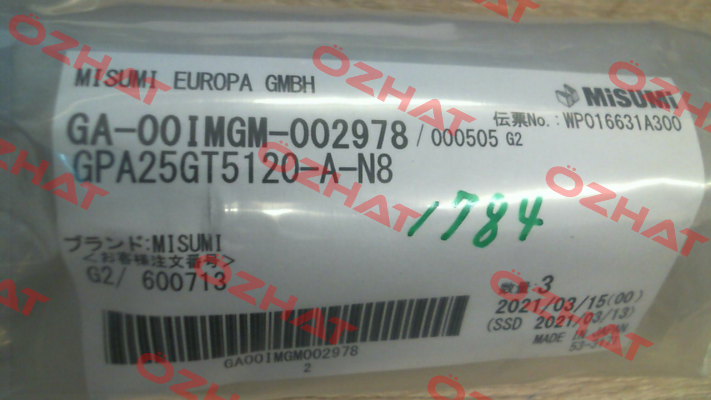 GPA25GT5120-A-N8 Misumi