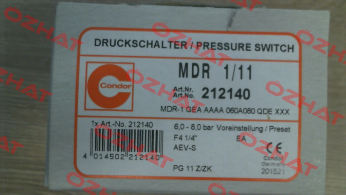 212140 / MDR-1 GEA AAEA 060A080 QDE XXX Condor