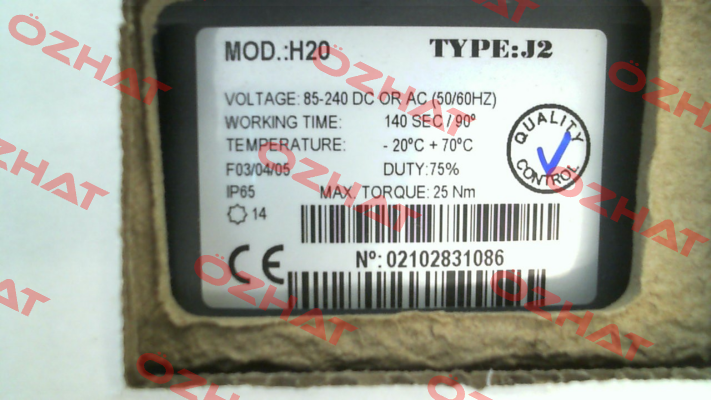 SAS3000109-SONDER, J2 Model: H20 J+J Automation