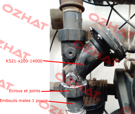 Ecrous et joints for 521-A 125 REF: K521-X200-14000  Aprimatic