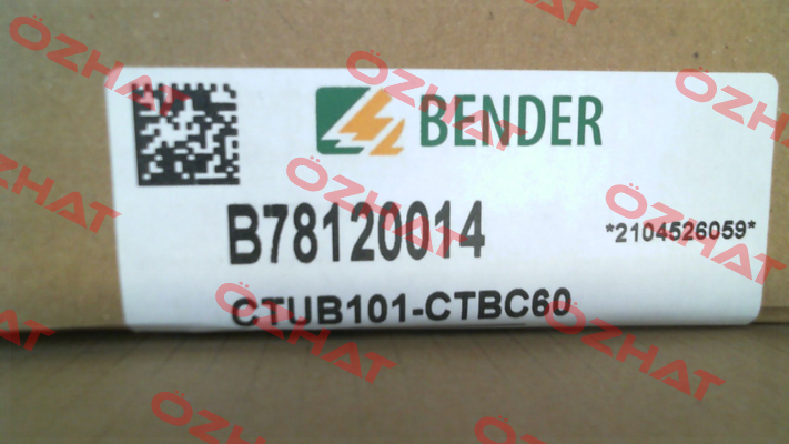 p/n: B78120014, Type: CTUB101-CTBC60 Bender