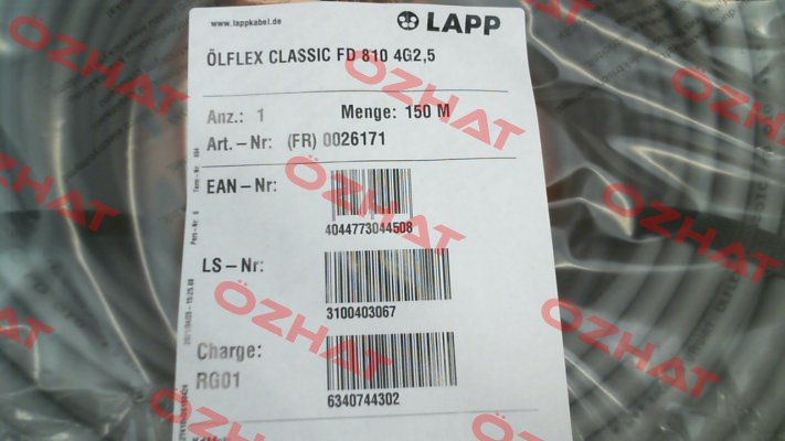 0026171 Lapp Kabel