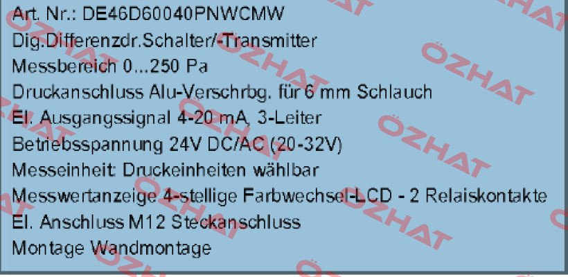 DE46D60040PNWCMW  Fischer