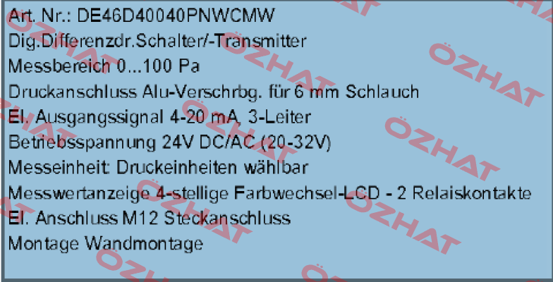 DE46D40040PNWCMW  Fischer