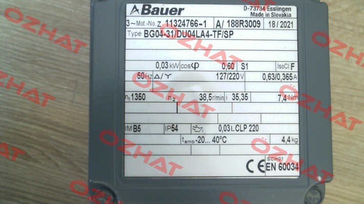 BG04-31/DU04LA4-TF/SP Bauer