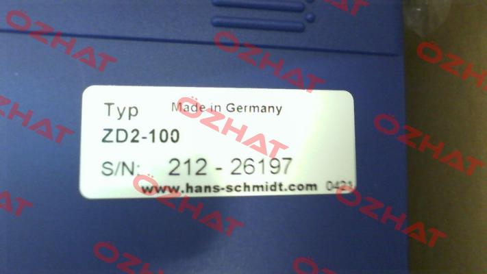 ZD2-100 Hans Schmidt