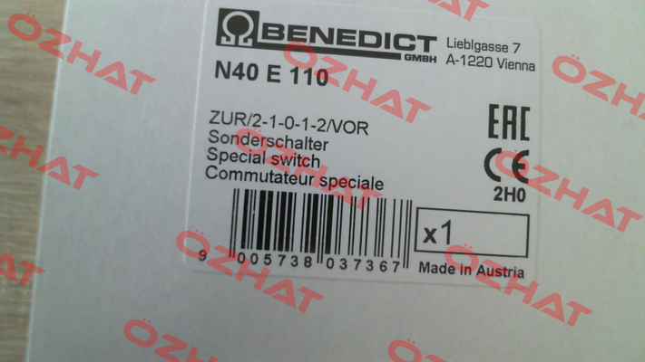 N40 E 110 Benedict