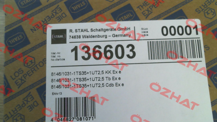 8146/1031, 136603 Stahl