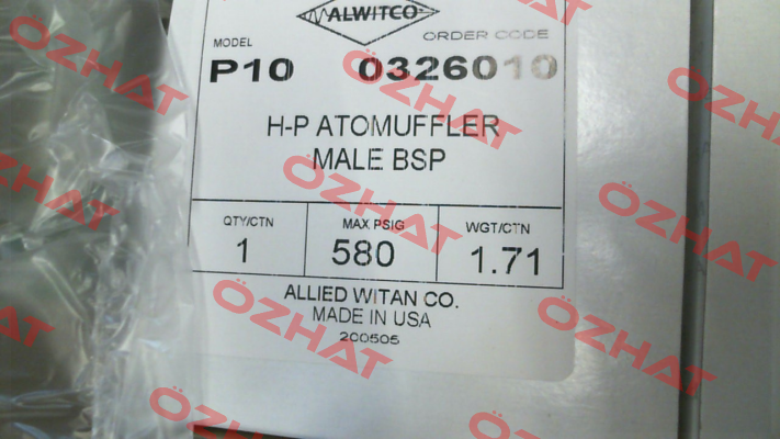 P10-580-0326010 Alwitco