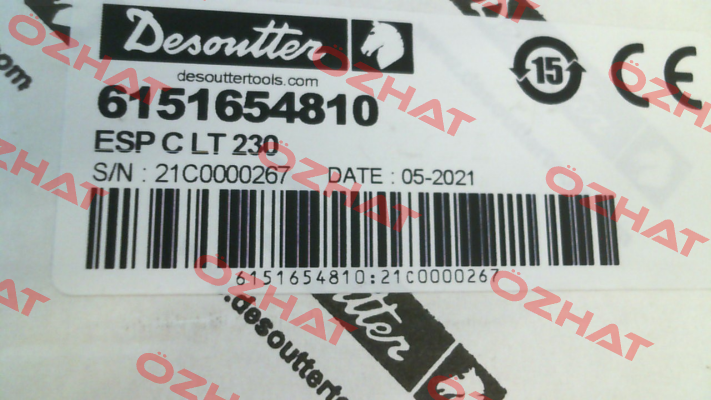 P/N: 6151654810, Type: ESP C LT 230 Desoutter