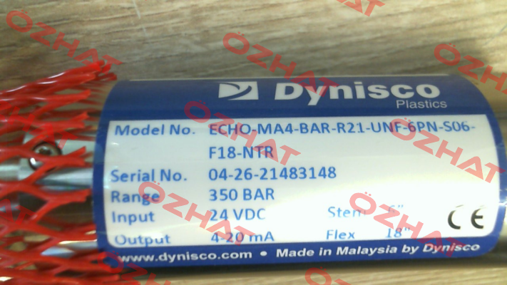 ECHO-MA4-BAR-R21-UNF-6PN-S06-F18-NTR Dynisco