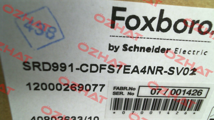 SRD991-CDFS7EA4NR-SV02 Foxboro