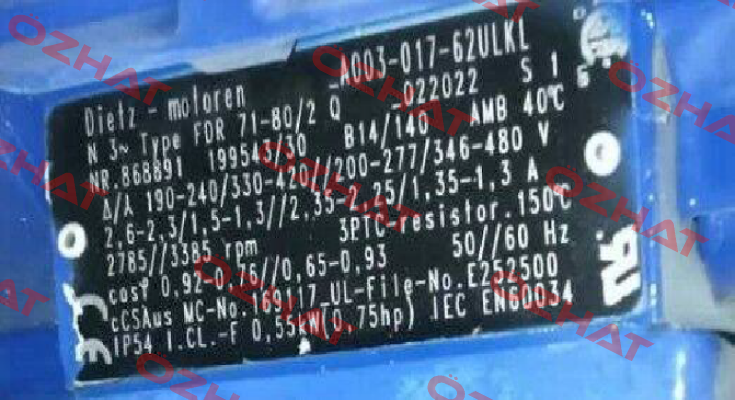 FDR 71-80/2Q -022022 obsolete, replacement 2180032  Dietz-Motoren