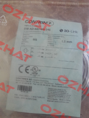 p/n: 320-520-129, Type: DW-AD-603-M8-245 Contrinex