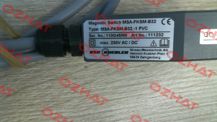MSA-FKSM-B32 -1 PVC Ksr Kuebler