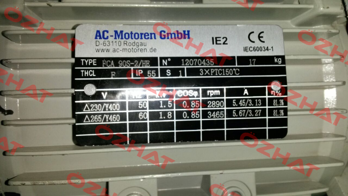 FCA 90S-2/HE obsolete,replaced by Lüfterflügel BG90 AC Motoren