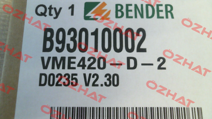 B93010002 / VME420-D-2 Bender