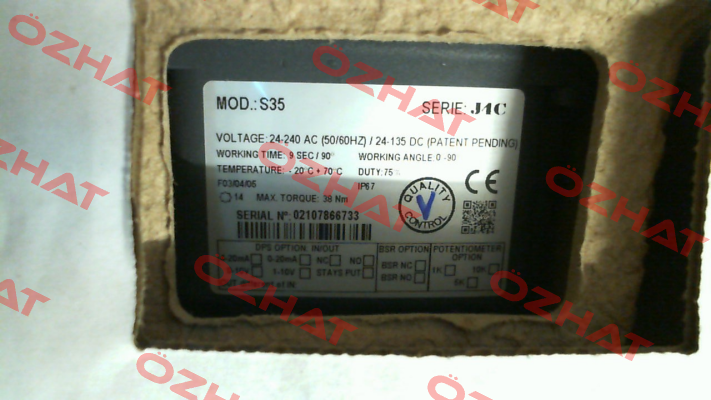 P/N: AEK2EH40G, Type: J4C S35 J+J Automation