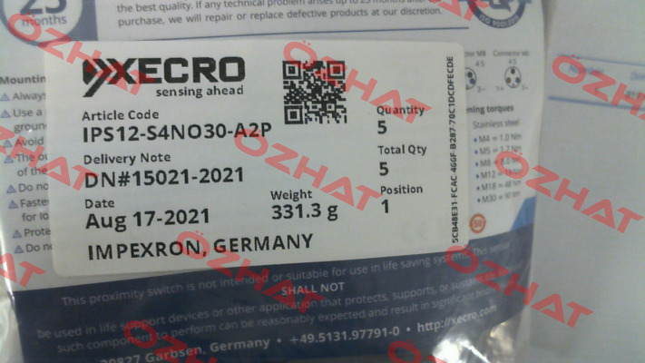 IPS12-S4NO30-A2P Xecro