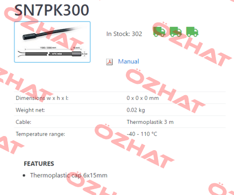 SN7PK300 Dixell