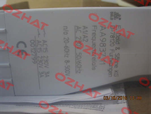 p/n: 0012799, Type: AA9837.11 20-60HZ UH AC50/60HZ 230V Dold