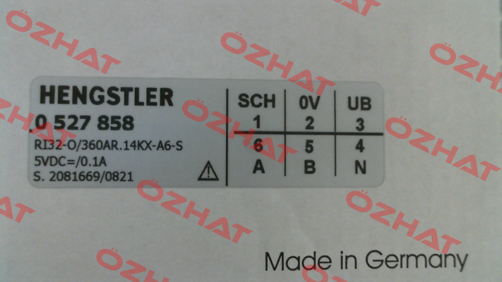 p/n: 0527858, Type: RI32-O/  360AR.14KX-A6-S Hengstler