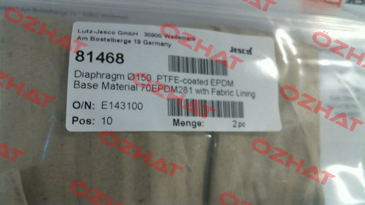 MEMBRANE D150    Ø150 Jesco