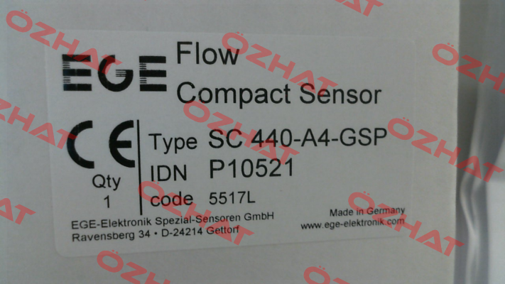 P/N: P10521 Type: SC 440-A4-GSP Ege
