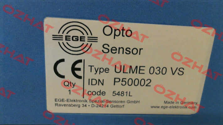 p/n: P50002, Type: ULME 030 VS Ege