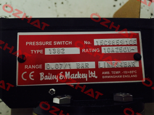 TYPE:1382, No.15C9859105  Bailey & Mackey