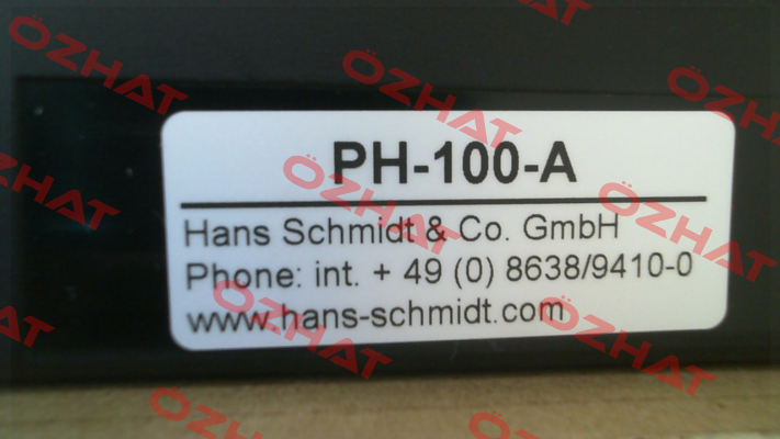 PH-100 A Hans Schmidt
