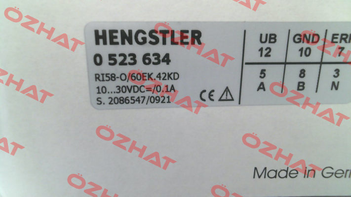 p/n: 0523634, Type: RI58-O/ 60EK.42KD Hengstler