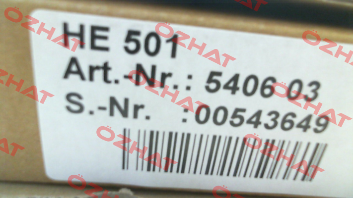 P/N: 5406 03 Type: HE 501 Hesch Automation