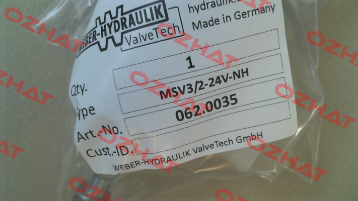 MSV3/2-24V-NH Weber
