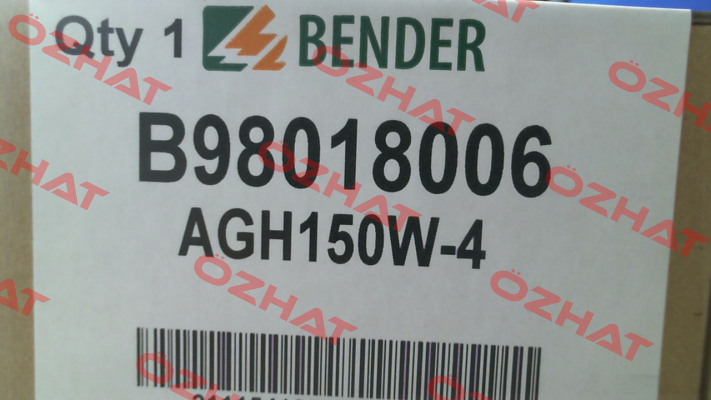Nr. B98018006 Type AGH150W-4 Bender