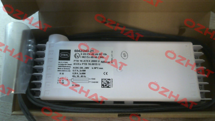 258330 / 6000 1/2x36W 6042/2 1xDC 230V Stahl