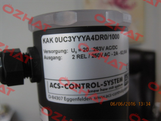 KAK 0 U C 3 YYY A4 D R 0/1.000mm Acs Control-System