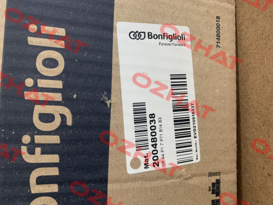 200480038 / VF 44 P1 7 P71 B14 B3 Bonfiglioli