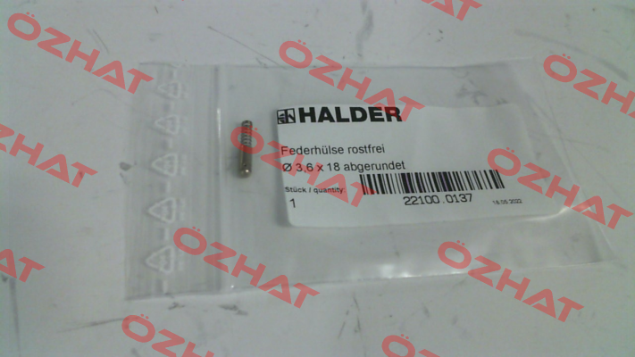 Order No. 22100.0137 Halder