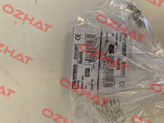 P/N: 0101001, Type: 5x20F std 1A 250V Italweber