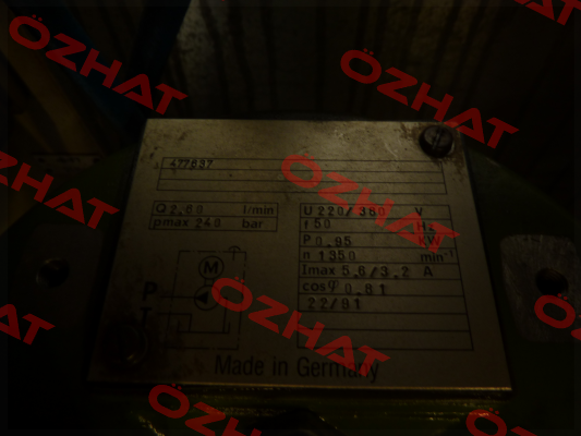 HP2 H 00-2.6-04-X TS T obsolete, alternative HP200-2,60-05-X1TS-GRD350M240  Hydac