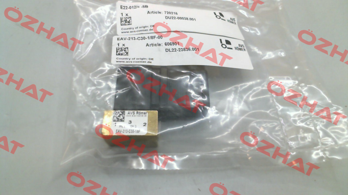 P/N: 606901 Type: EAV-213-C30-1/8F-00 Avs Römer
