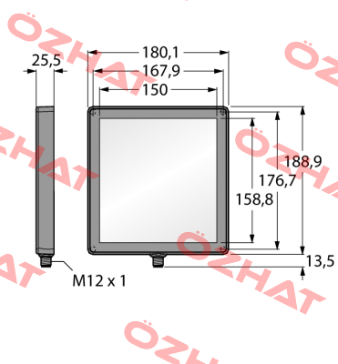 LEDIB150X150PW2-XQ Turck
