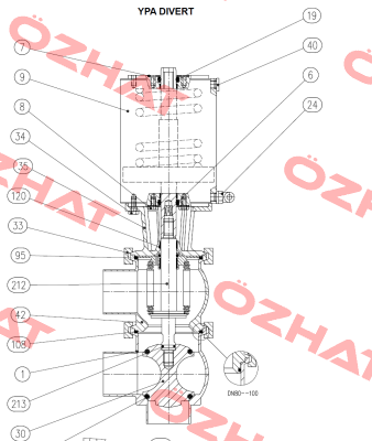 Pos. No. 213 For YPA 50 Divert  Bardiani Valvole
